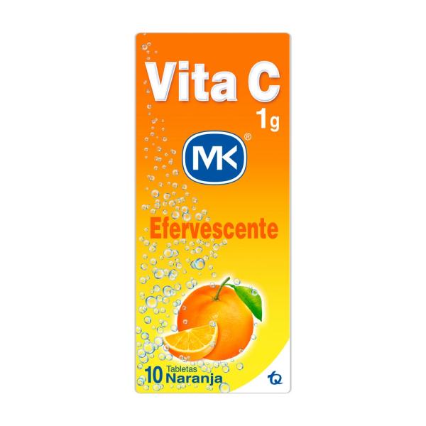VITAMINA VITA C 1G. NARANJA EFE.10TBS MK