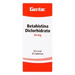 BETAHISTINA 24 MG 20 TABLETAS GF
