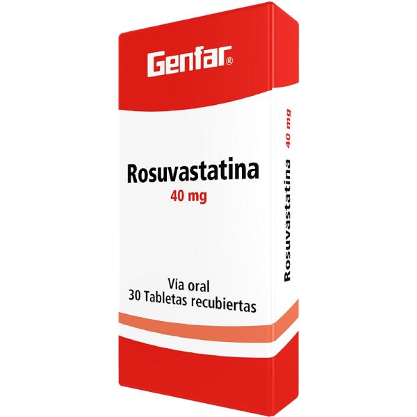 ROSUVASTATINA 40 MG 30 TABLETAS GF