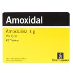 AMOXIDAL 1 GRAMO 28 TABLETAS(PAE)