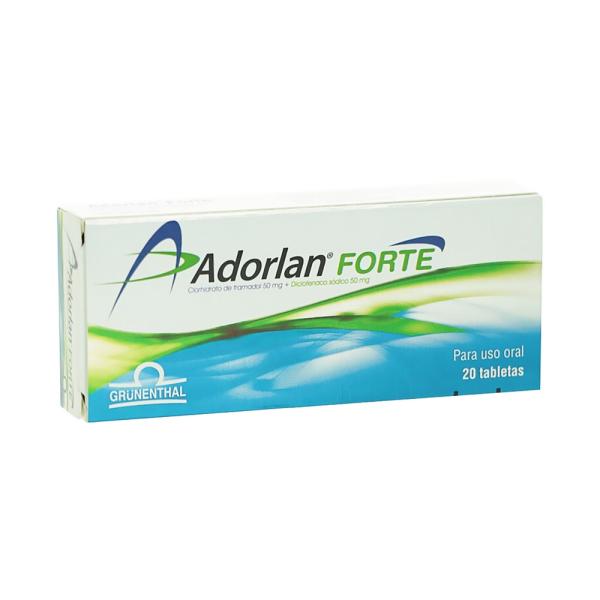 ADORLAN FORTE 50 MG / 50 MG 20 TBS(PAE)