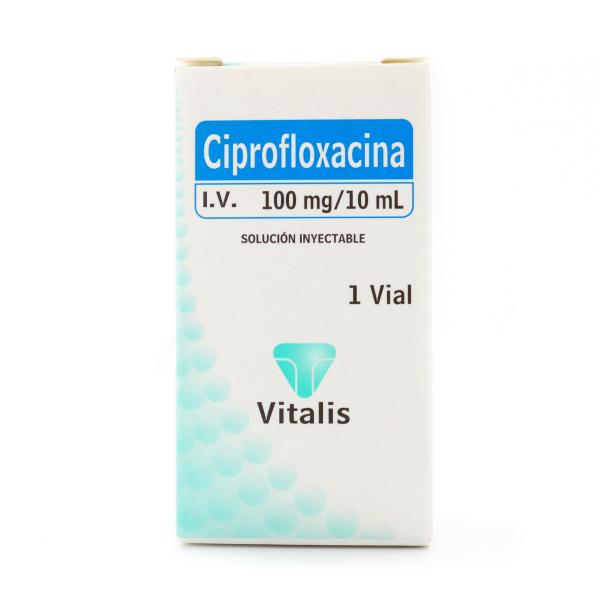 CIPROFLOXACINA 100MG/10 ML 1 AMPOLLA VT