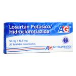 LOSARTAN 50 MG+HCT 12.5 MG 30 TBS AG