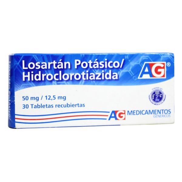 LOSARTAN 50 MG+HCT 12.5 MG 30 TBS AG