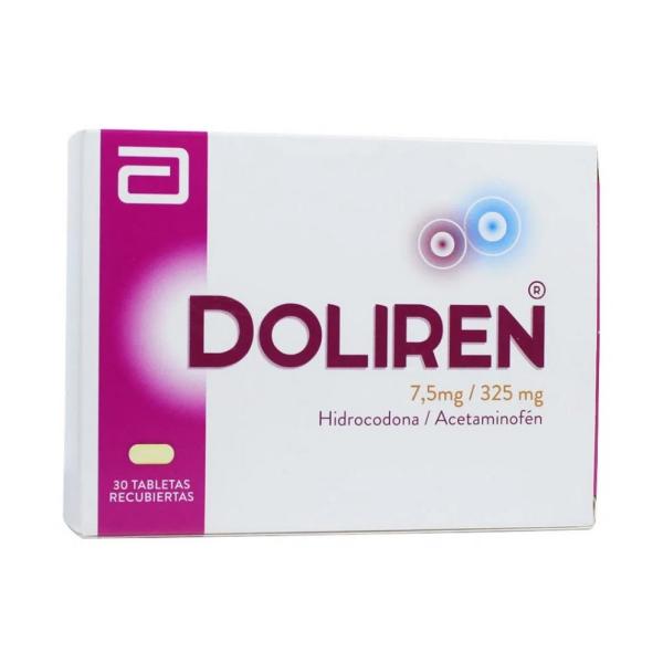 DOLIREN 7.5MG/325MG 10 TABLETAS