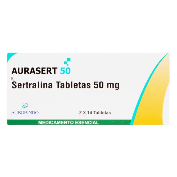 SERTRALINA AURASERT 50 MG 28 TABLETAS