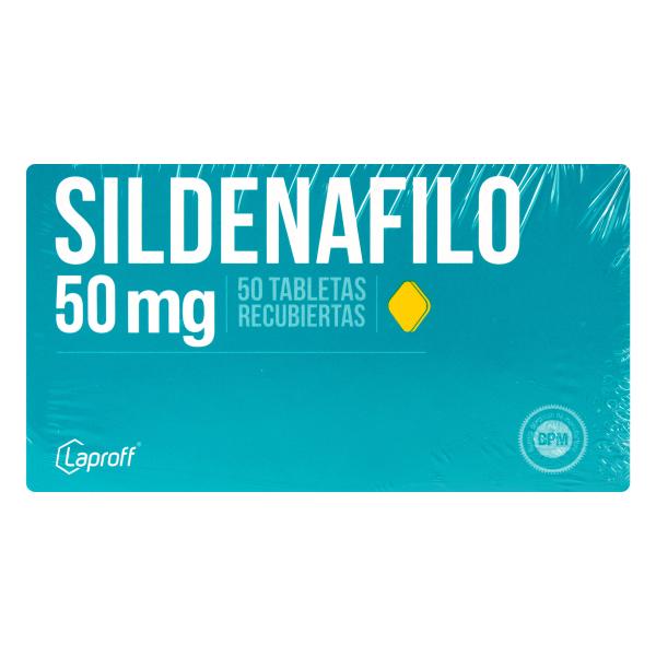 SILDENAFILO 50 MG 50 TABLETAS LP