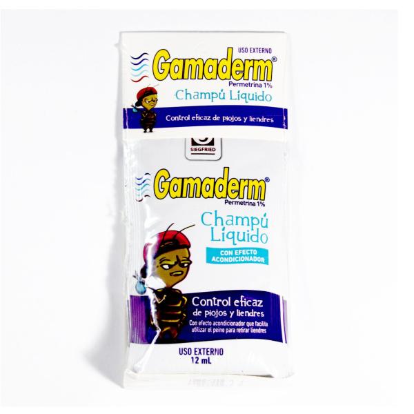 CHAMPU GAMADERM 1% 3 SOBRES