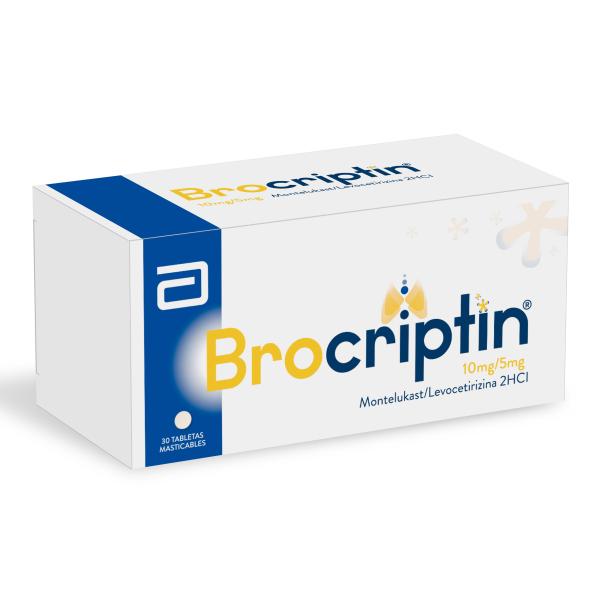 BROCRIPTIN 10/5MG 30 TAB MASTICABLES