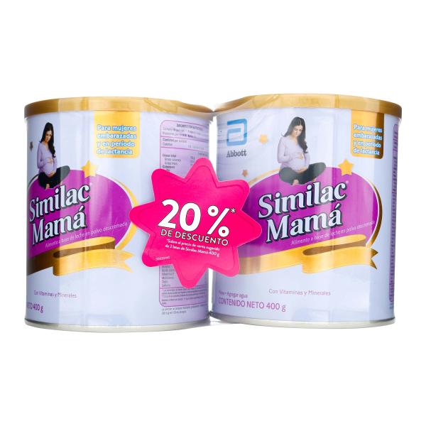 2 SIMILAC MAMA 400 GR. P.E.