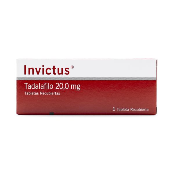 INVICTUS 20 MG 1 TBS RECUB