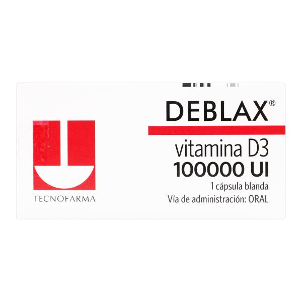 DEBLAX VITAMINA D3 100000 UI 1 CAP.(PAE)