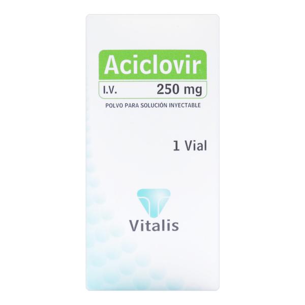 ACICLOVIR 250 MG 1 AMPOLLA VT