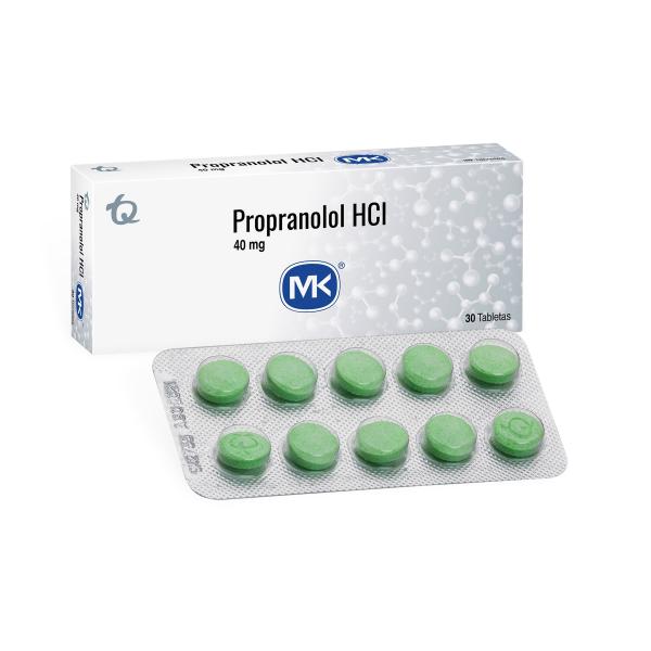 PROPRANOLOL CLORHIDRATO 40 MG 30 TBS MK