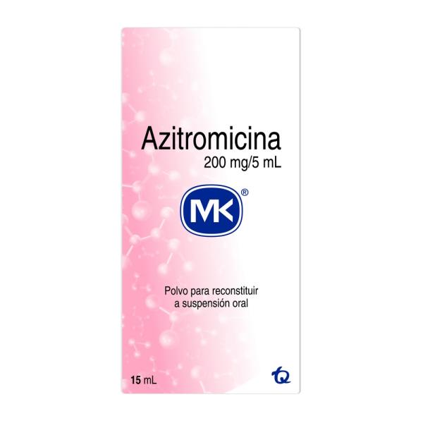 AZITROMICINA 200MG/5ML POLVO 15 ML MK