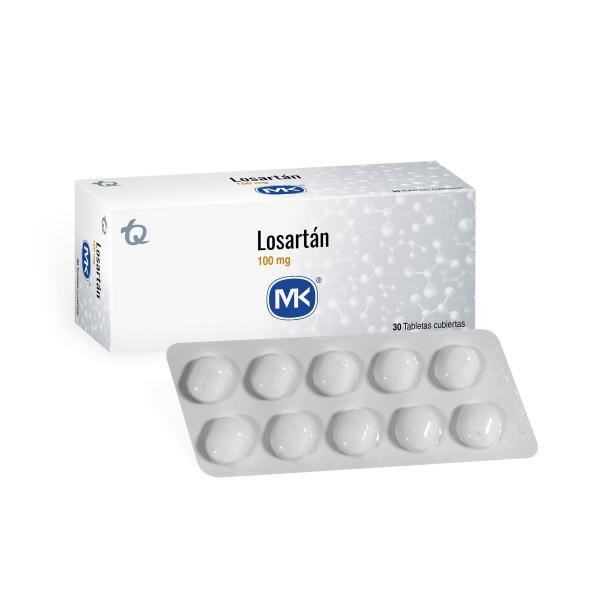 LOSARTAN 100 MG 30 TBS MK