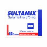 SULTAMIX 375 MG 10 TBS REC