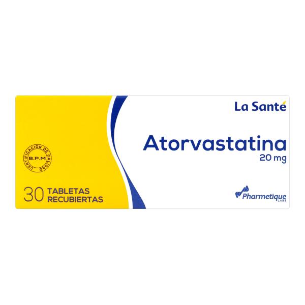 ATORVASTATINA 20 MG 30 TBS LS