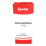 ATORVASTATINA 40MG 30TABLETAS GF