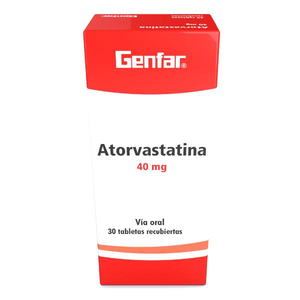 ATORVASTATINA 40MG 30TABLETAS GF