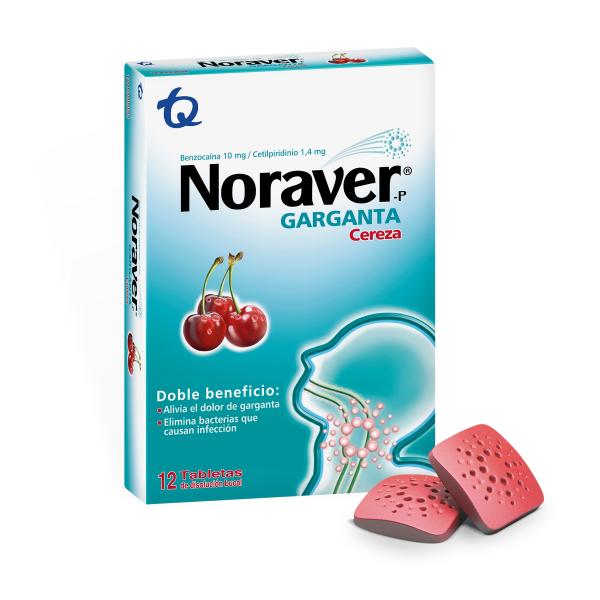 NORAVER PASTILLAS CEREZA 12 TBS