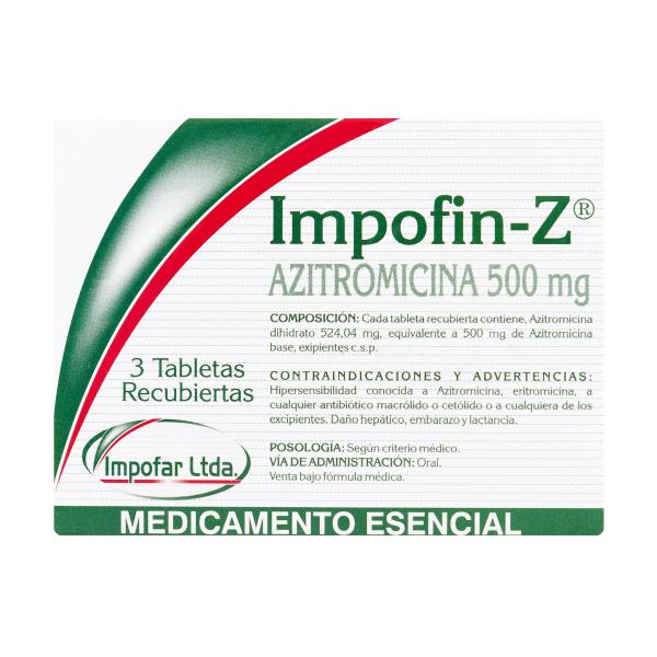 IMPOFIN-Z (AZITROMICINA 500 MG) 3TBS REC