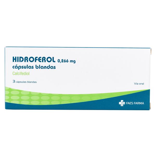 HIDROFEROL 0.266 MG 3 CAP.BLANDA(PAE)