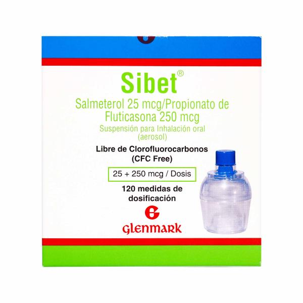 SIBET INH.25/250MCG 120D+INHALC(P)123300