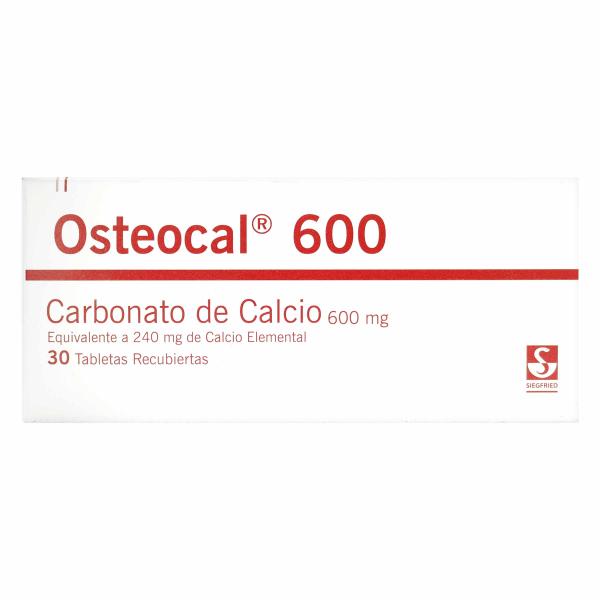 OSTEOCAL 600 MG 30 TABLETAS