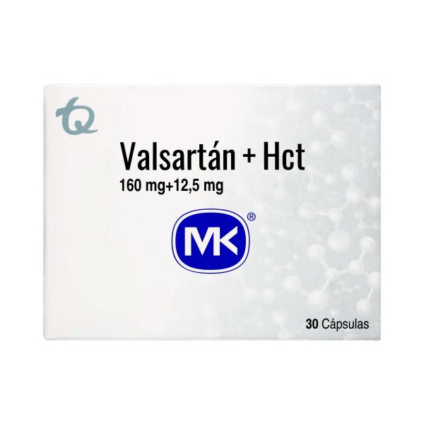 VALSARTAN 160MG+HIDROCL 12.5MG 30 CAP MK
