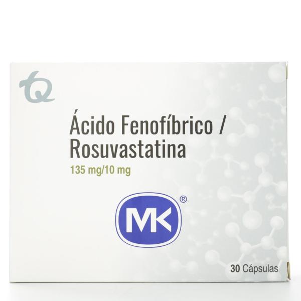 ACIDO FENO 135MG+ROSUVAST 10MG 30 CAP MK