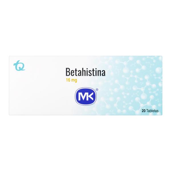 BETAHISTINA 16 MG 20 TBS MK