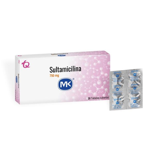 SULTAMICILINA 750 MG 20 TBS MK