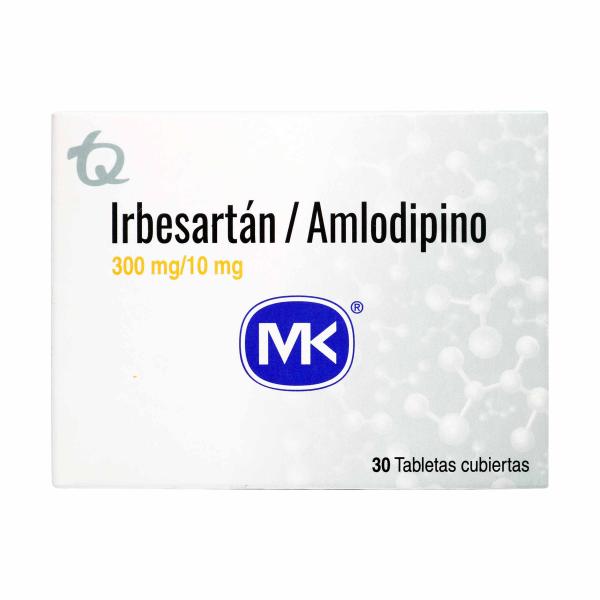 IRBESARTAN 300MG+AMLODIPINO 10MG 30TBSMK