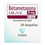 BETAMETASONA 8MG/2ML 10 AMPOLLA VT
