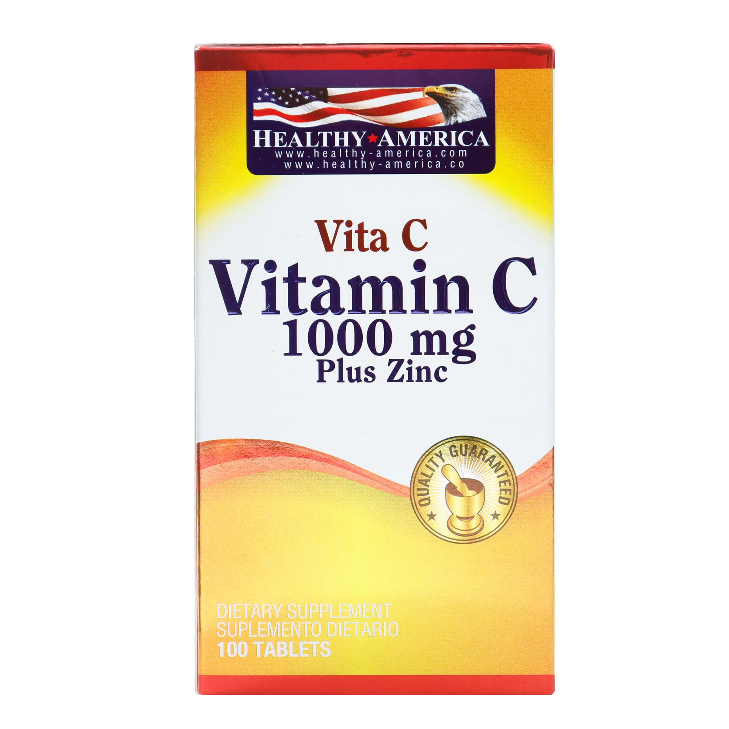 VITA C 1.000 PLUS ZINC HEALTHY 100TAB