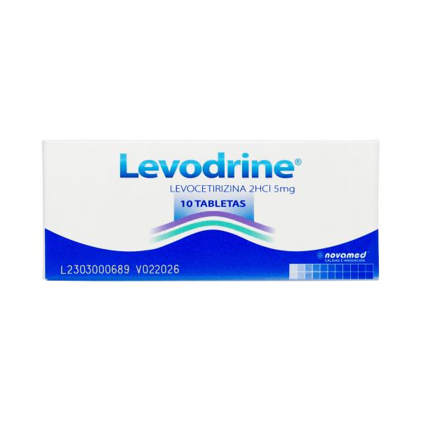 LEVODRINE LEVOCETIRIZINA 5 MG 10 TBS