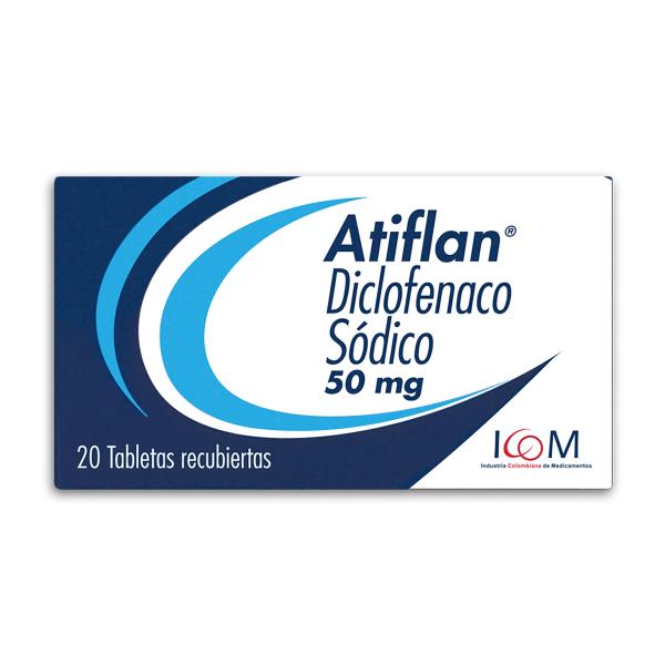 ATIFLAN 50 MG 20 TBS MQ ICOM