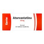 ATORVASTATINA 20 MG 30 TBS GF
