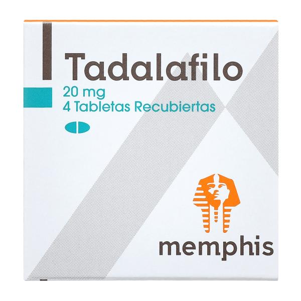 TADALAFILO 20 MG 4 TBS REC MP