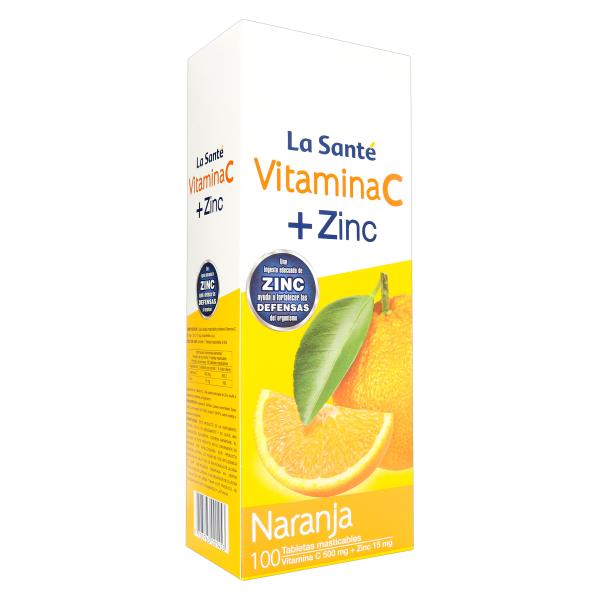 VITAMINA C 500MG + ZINC NAR 100TBS MAST