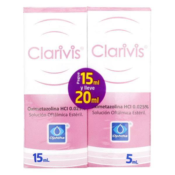 CLARIVIS 0.025% 15ML+CLARIVIS 0.025% 5ML