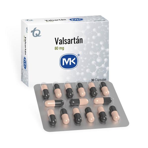 VALSARTAN 80 MG 30 CAPSULAS MK