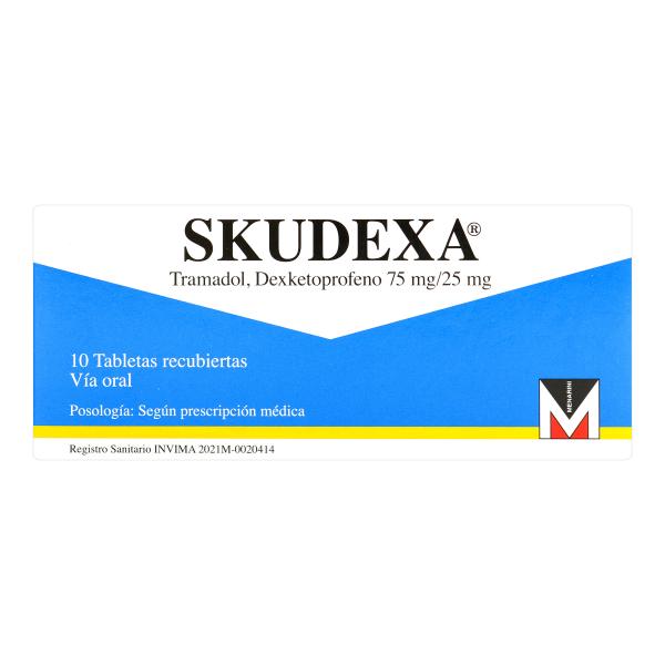 SKUDEXA 75/25 MG 10 TABLETAS