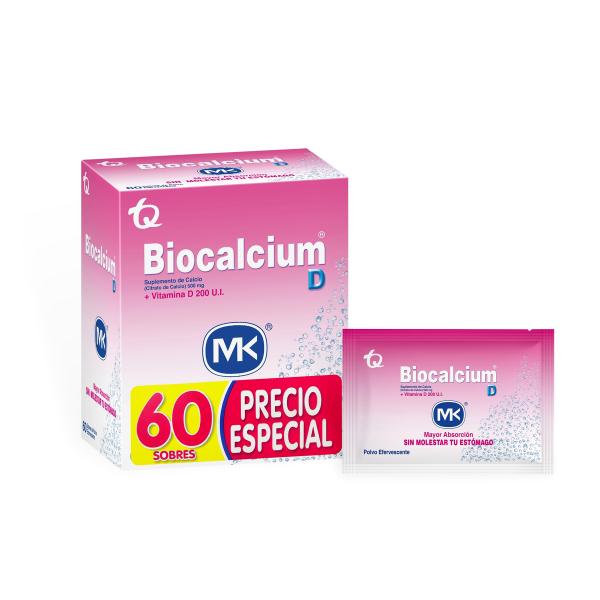 BIOCALCIUM D POLVO 500 MG 60 SBS P.ESPEC
