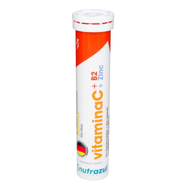 VITAMINA C+ZINC+B2 20 TBS.EFE.NUTRAZUL