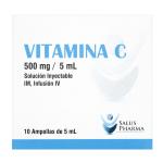VITAMINA C 500 MG/5 ML 10 AMPOLLAS