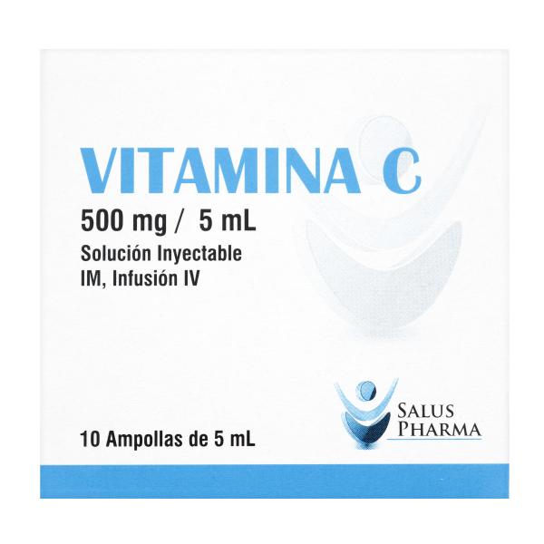 VITAMINA C 500 MG/5 ML 10 AMPOLLAS