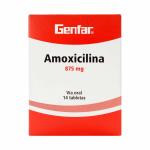 AMOXICILINA 875 MG 14 TABS GF