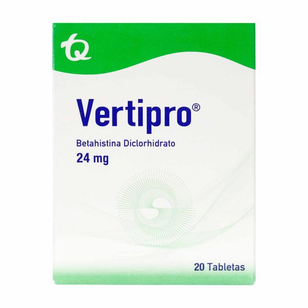 VERTIPRO 24 MG 20 TABS MK